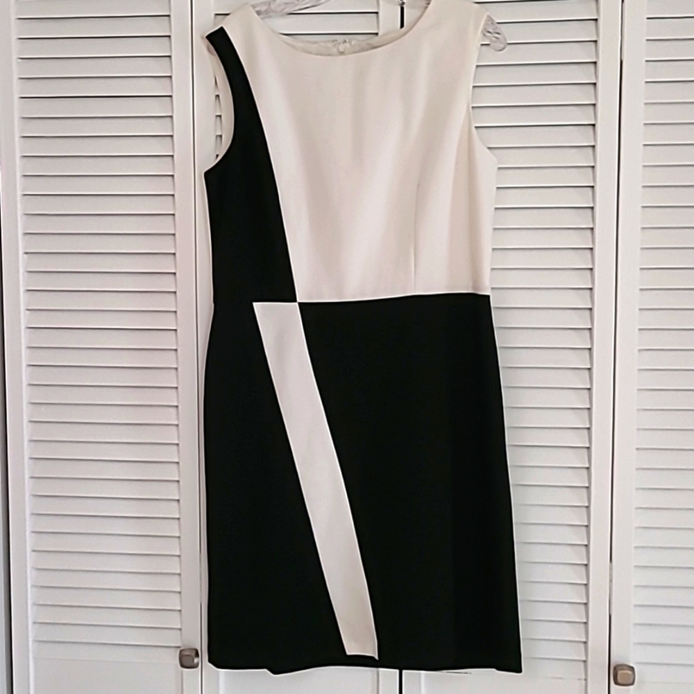 Dress 2 color black and white
